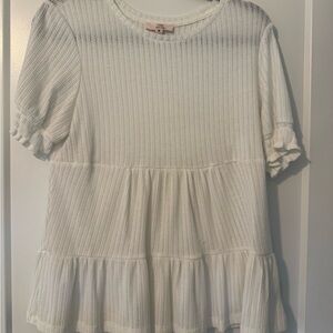 Como Vintage Ruffled Babydoll Women's Top